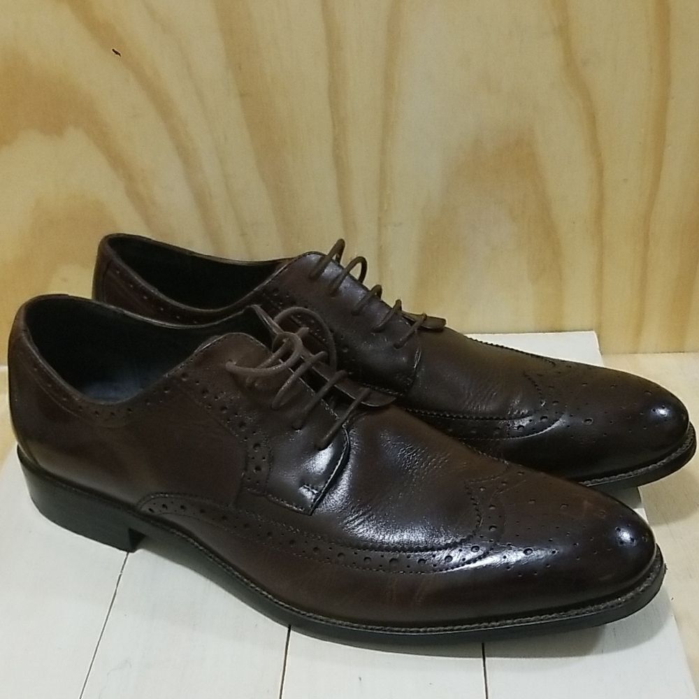 STACY ADAMS Brown Leather Oxford Shoes SIZE 14